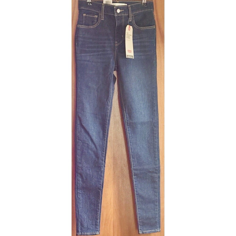 LEVI'S  Women's 720 High Rise Super Skinny Jeans Size 25/30.  0 Medium - Picture 2 of 6